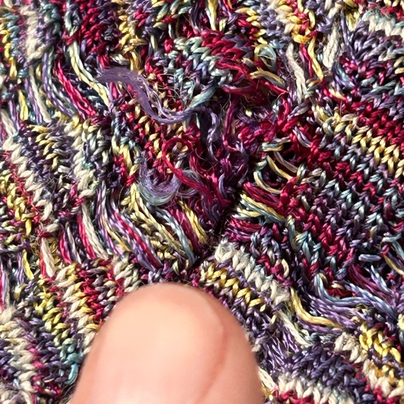 Free People Sunrise Knit Sweater Stretchy Bodycon Dress Purple Raven Combo Small - Picture 9 of 15